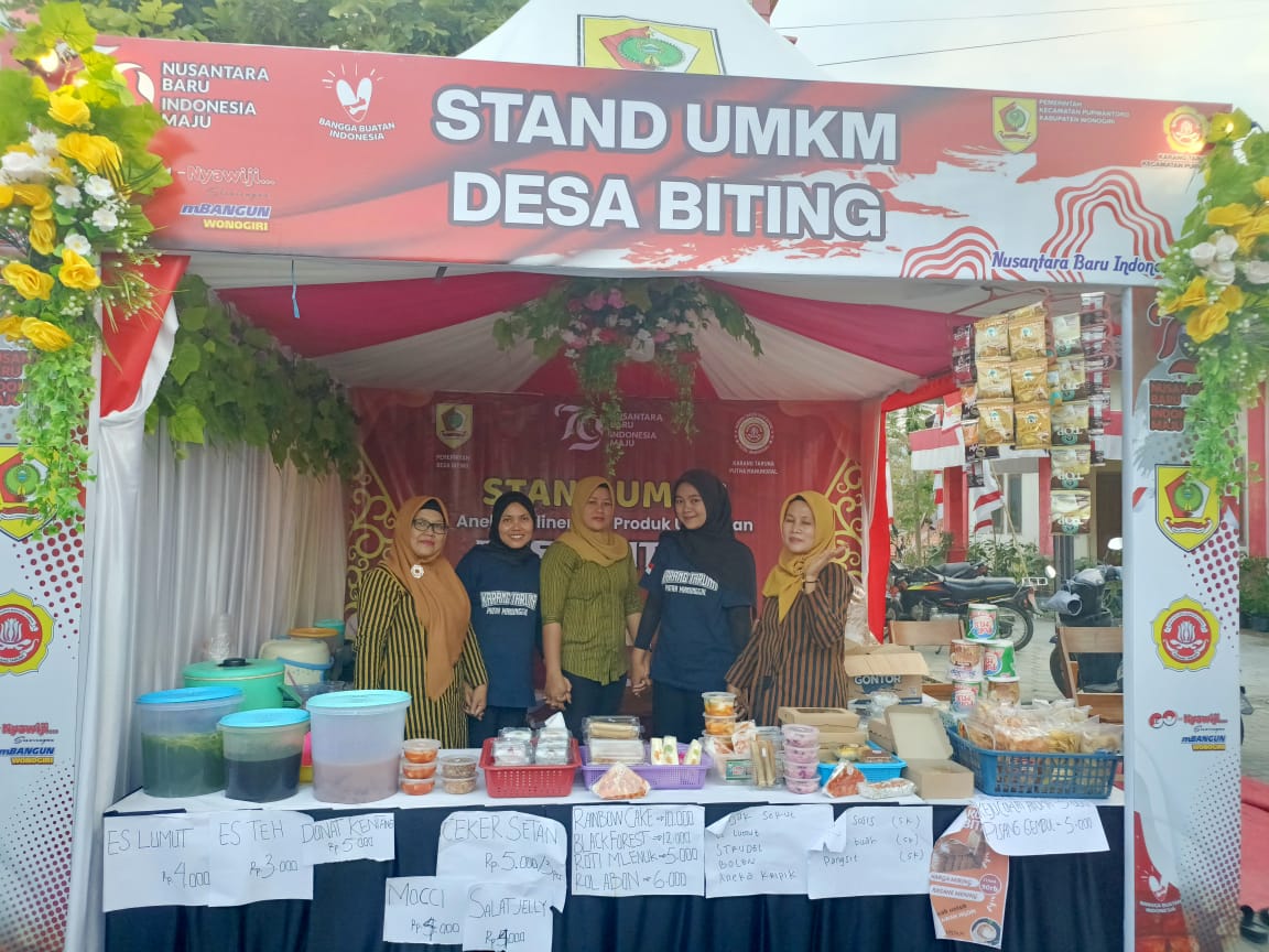 Mengangkat Pedagang Kecil Desa Biting Lewat Gelar Potensi UMKM Kecamatan Purwantoro